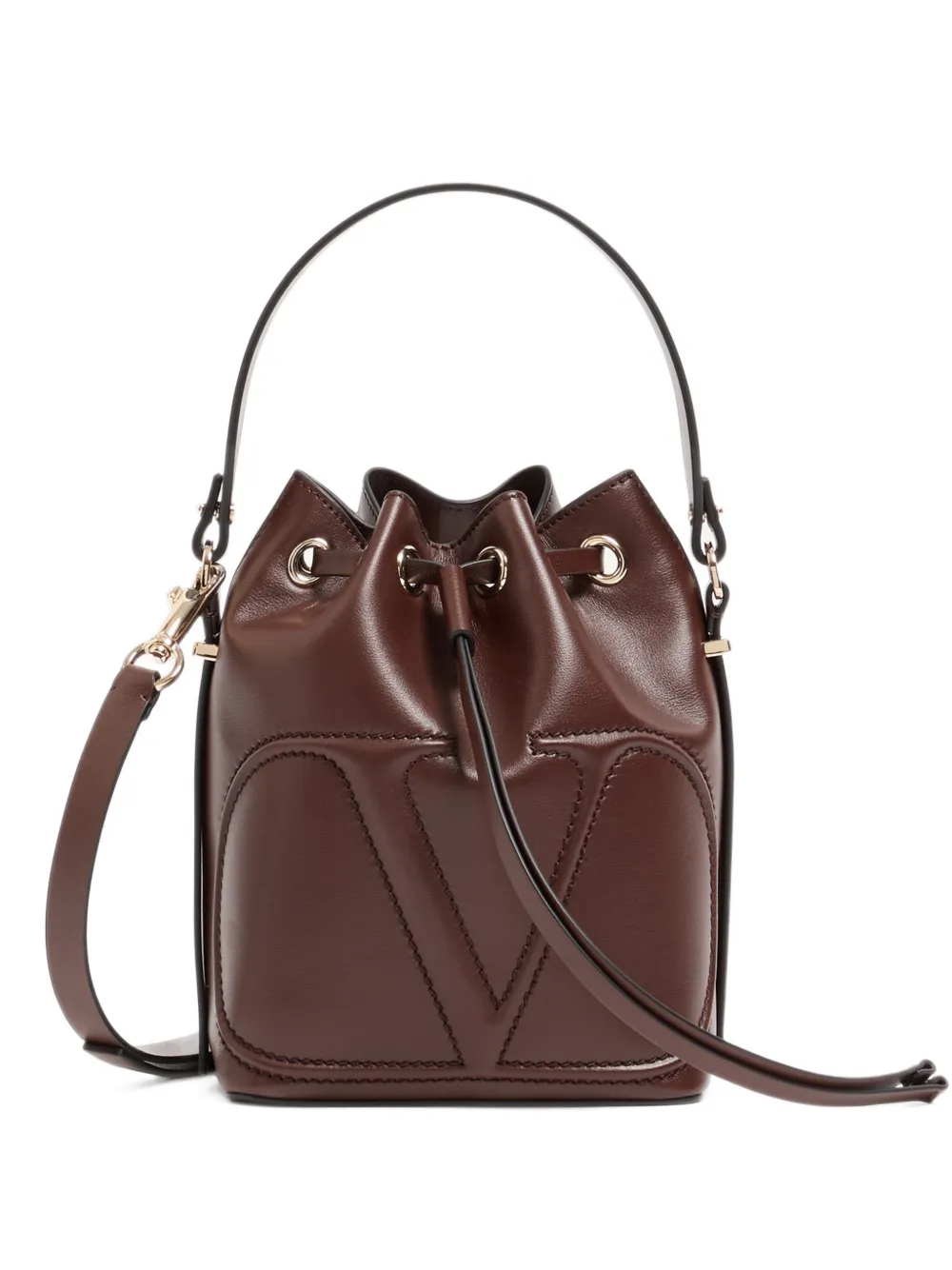 Valentino Garavani VLogo walk bucket bag - Braun