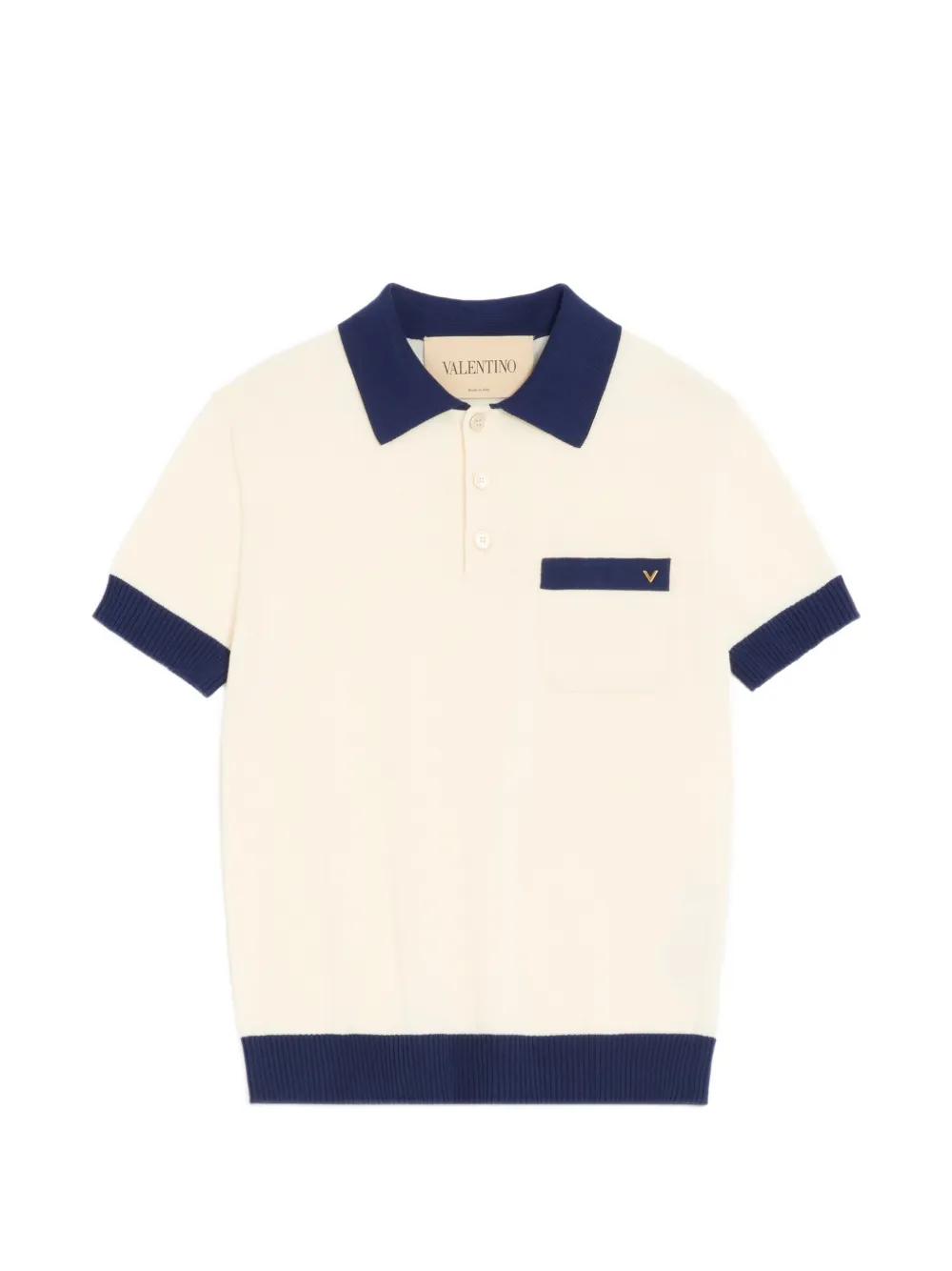 Valentino Garavani Polo in cotone VGold - Toni neutri