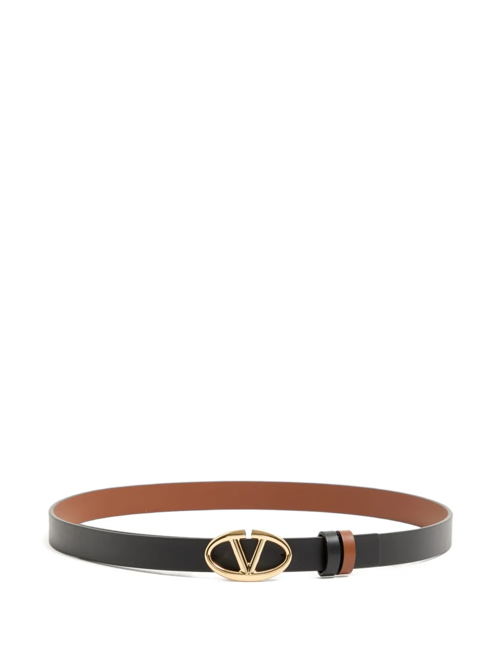 Valentino Garavani VLogo The Bold Edition reversible calfskin belt 20 mm - Nero