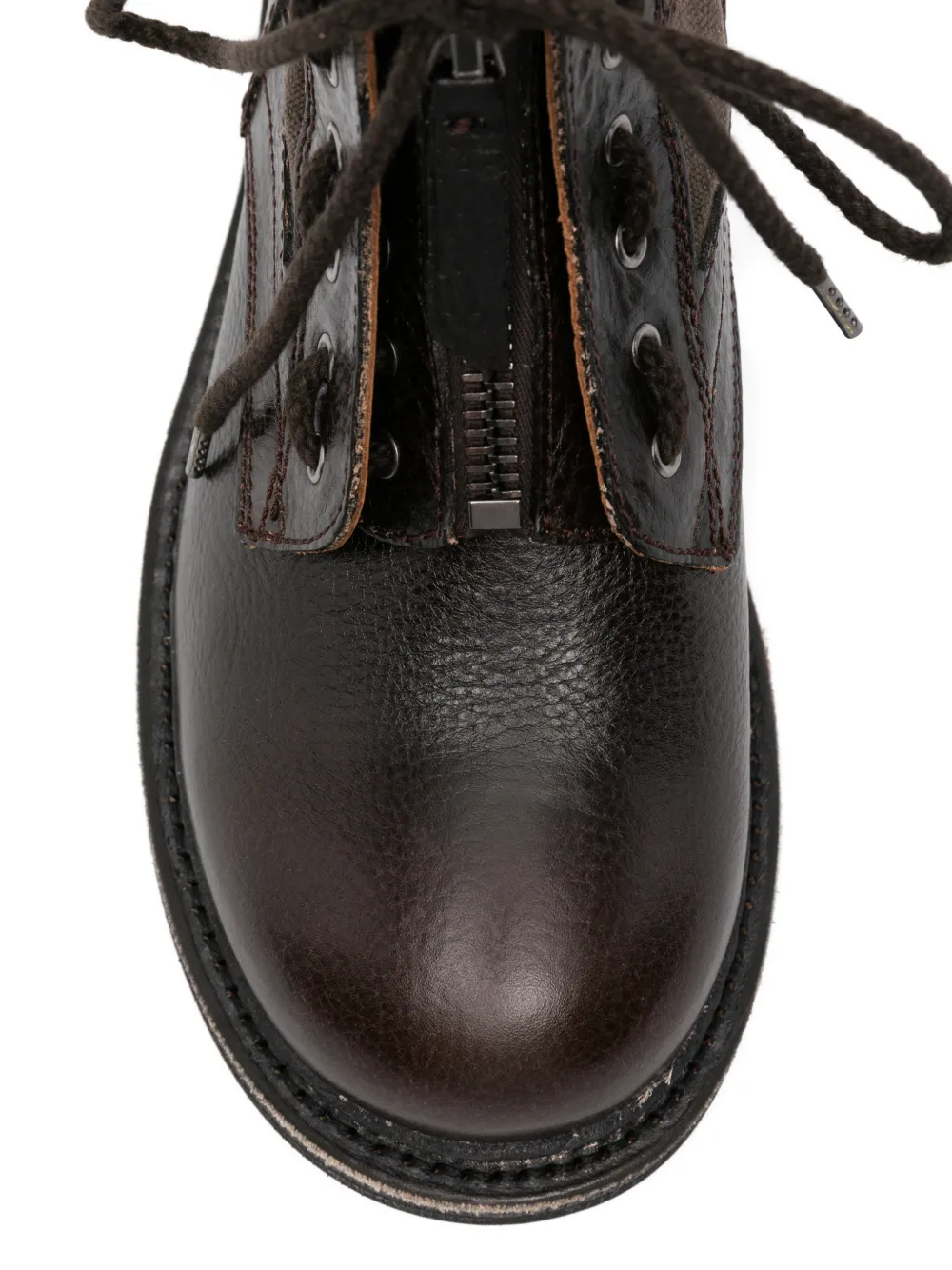 OUR LEGACY Bushline panelled lace-up boots Bruin