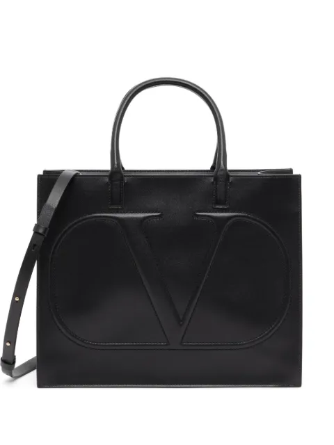 Valentino Garavani VLogo Walk calfskin shopping bag