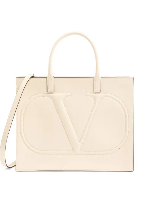 Valentino Garavani VLogo Walk calfskin shopping bag