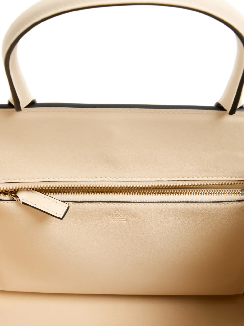 Valentino Garavani VLogo Walk kalfsleren shopper Wit