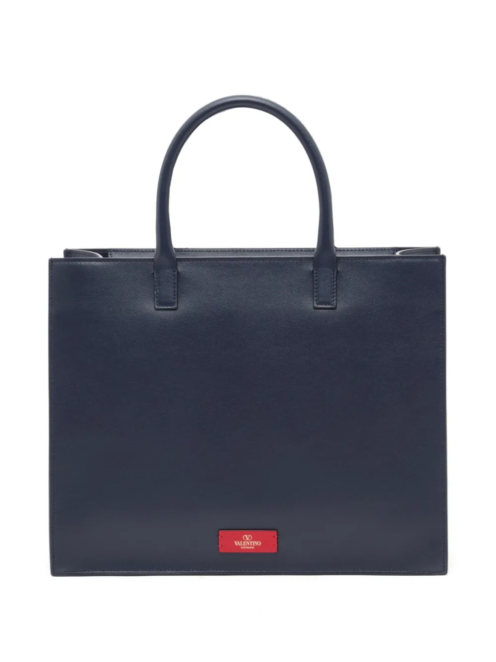 Valentino Garavani VLogo Walk kalfsleren shopper Blauw