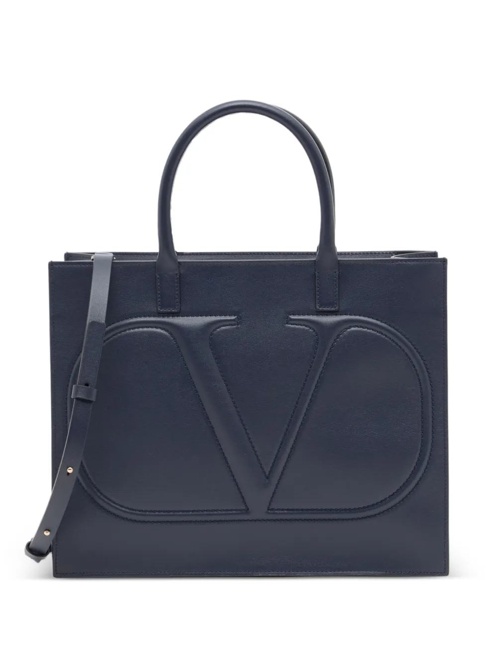 Valentino Garavani Borsa shopper VLogo Walk in pelle di vitello - Blu