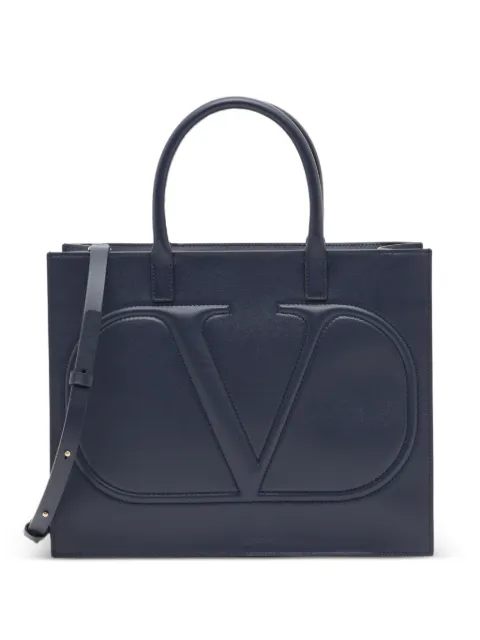 Valentino Garavani VLogo Walk calfskin shopping bag