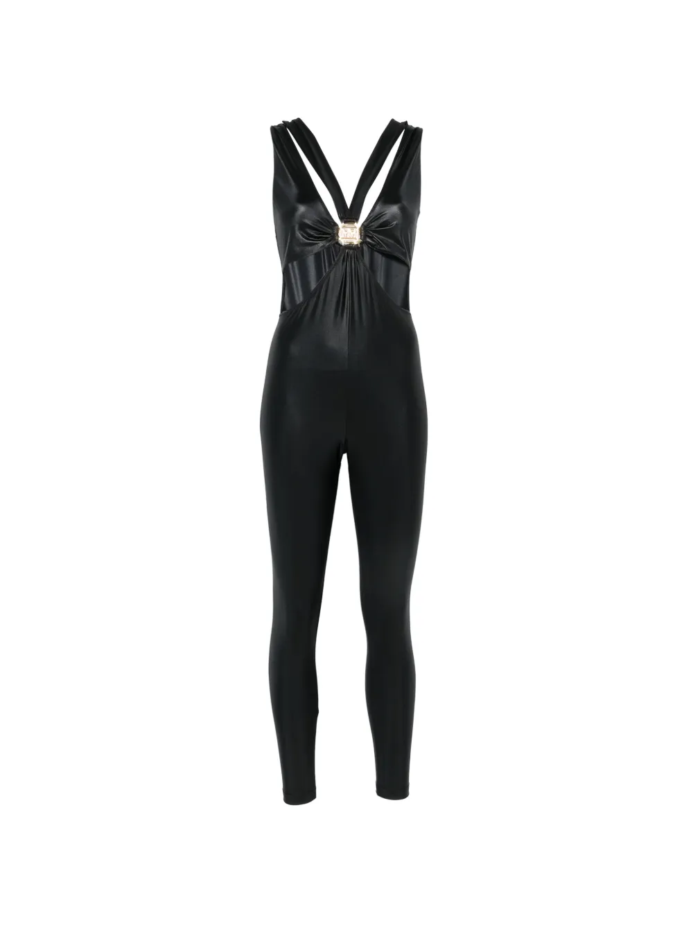 Mazzei cut-out logo-plaque jumpsuit - Nero