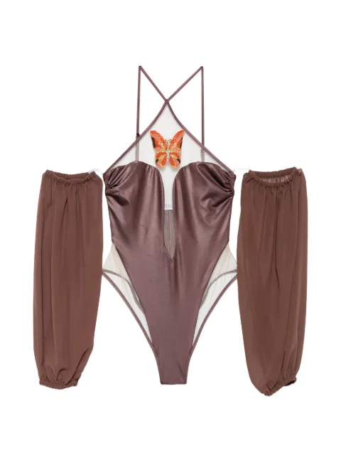 Mazzei maillot de bain à papillon appliqué