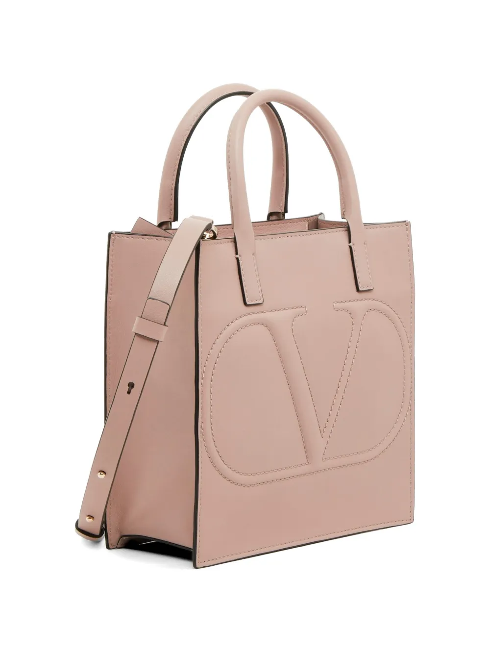 Valentino Garavani VLogo Walk kleine kalfsleren shopper Roze