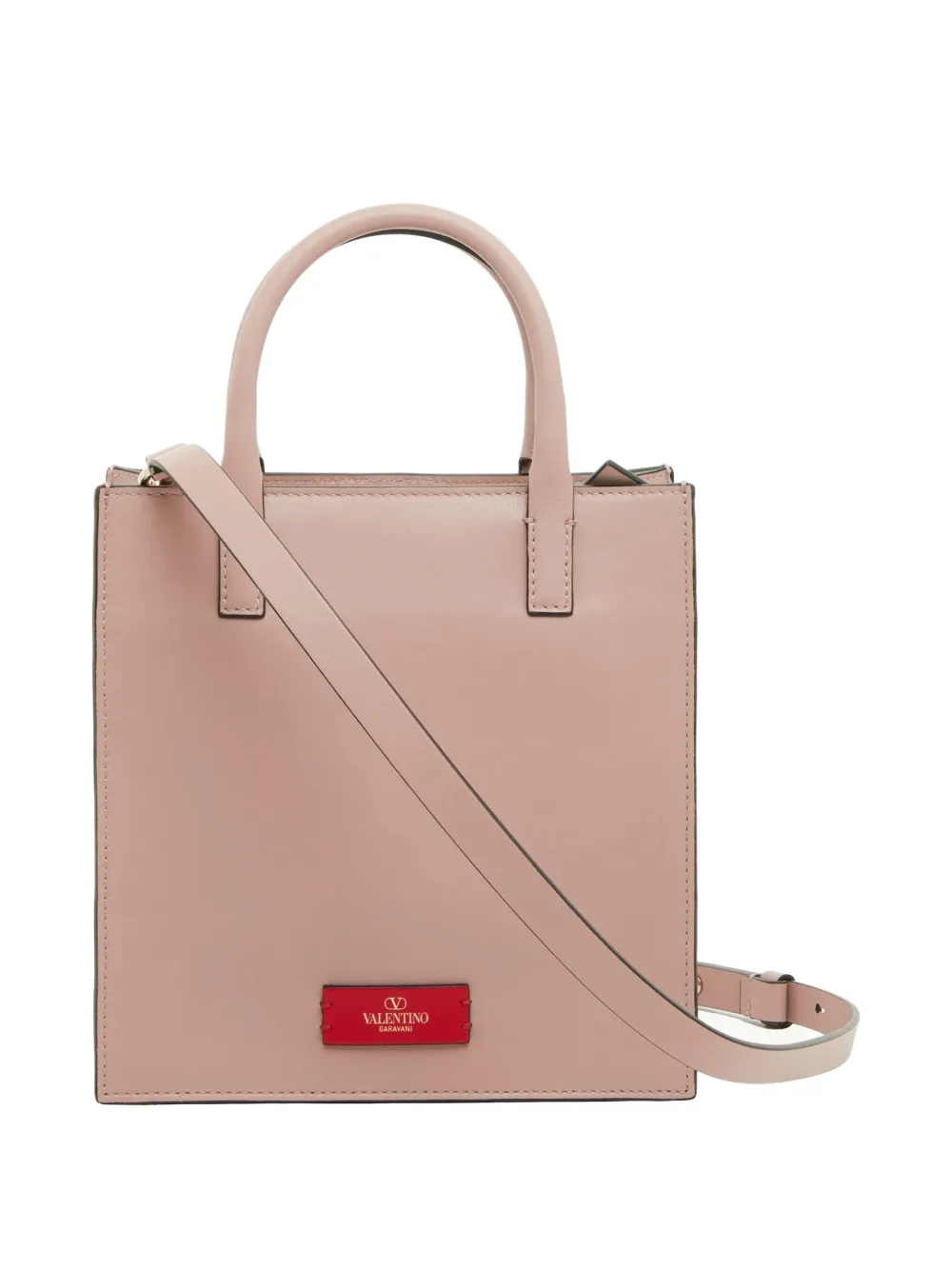 Valentino Garavani VLogo Walk kleine kalfsleren shopper Roze
