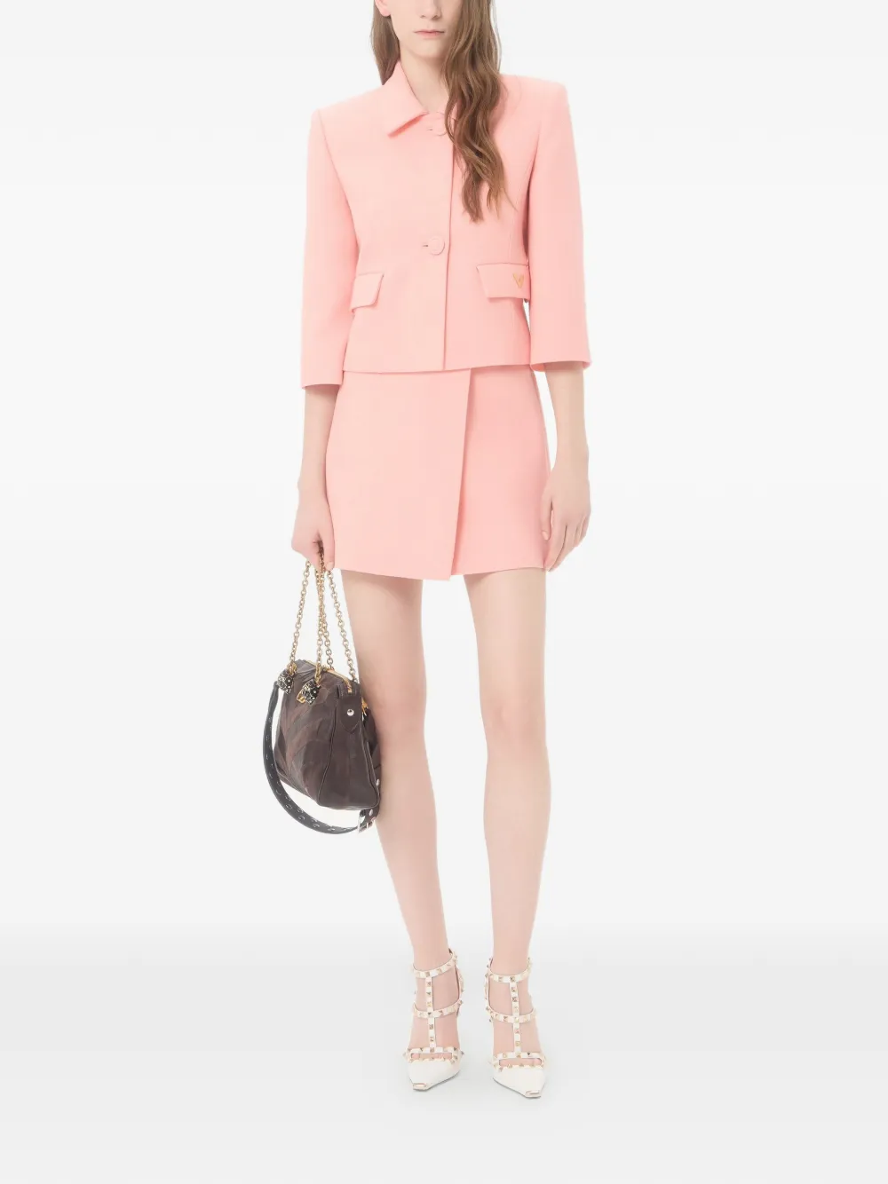 Valentino Garavani Wollen crêpe jack Roze