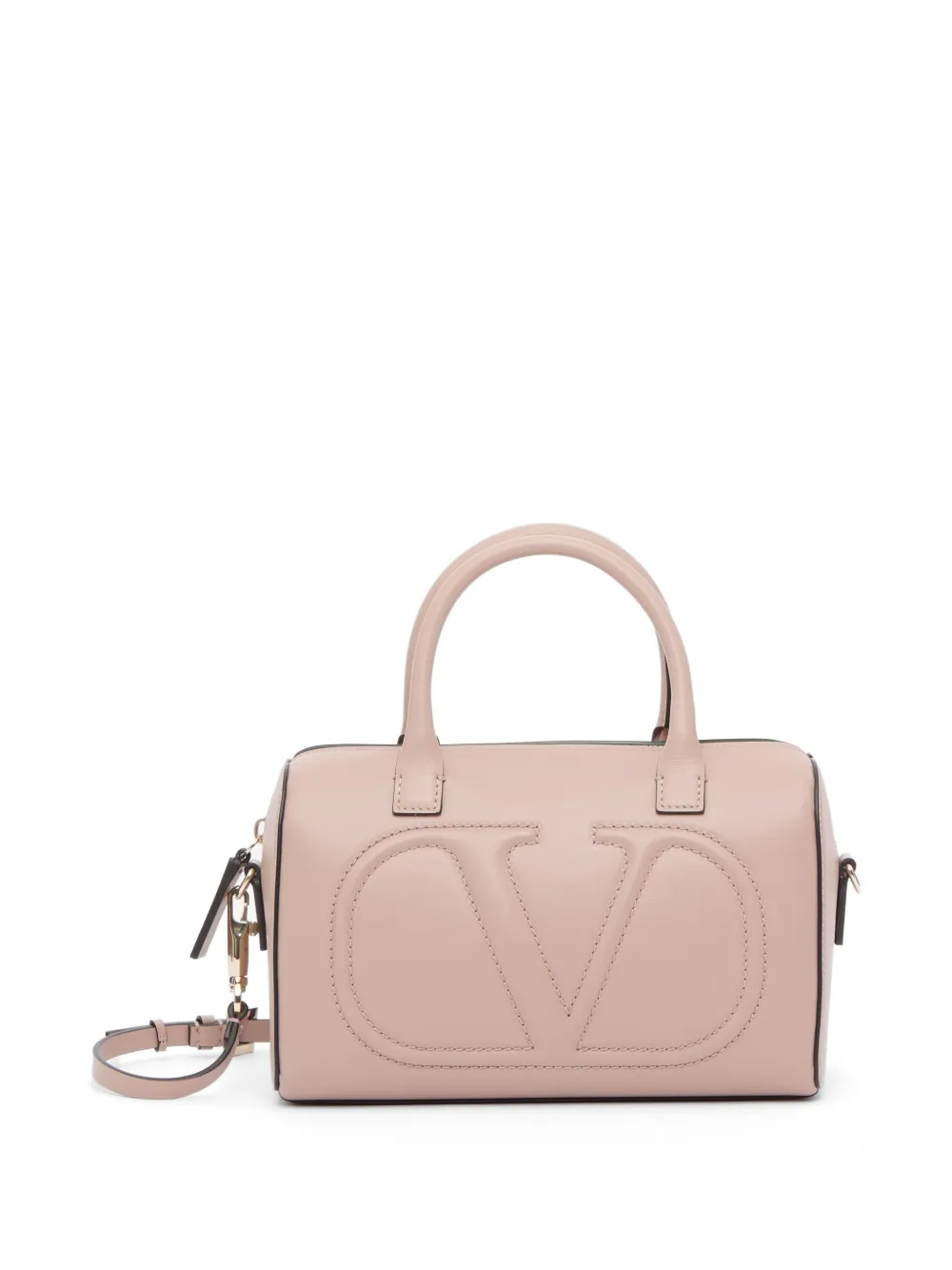 Valentino Garavani Borsa a mano VLogo Walk in pelle di vitello - Rosa