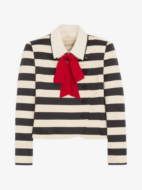 Valentino Garavani Maxi Barré cotton satin jacket