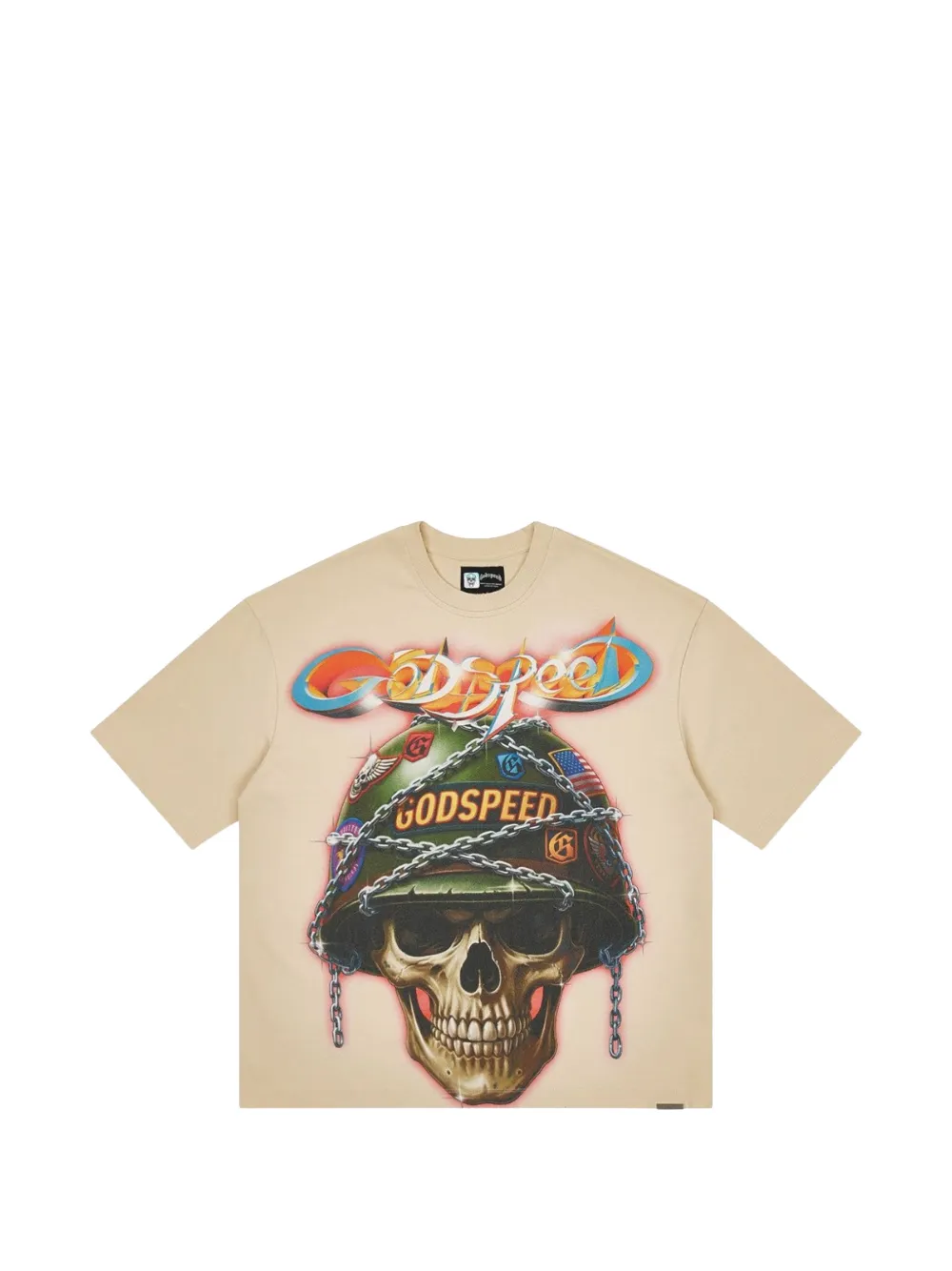 GODSPEED Badges of Honor graphic-print T-shirt - Toni neutri