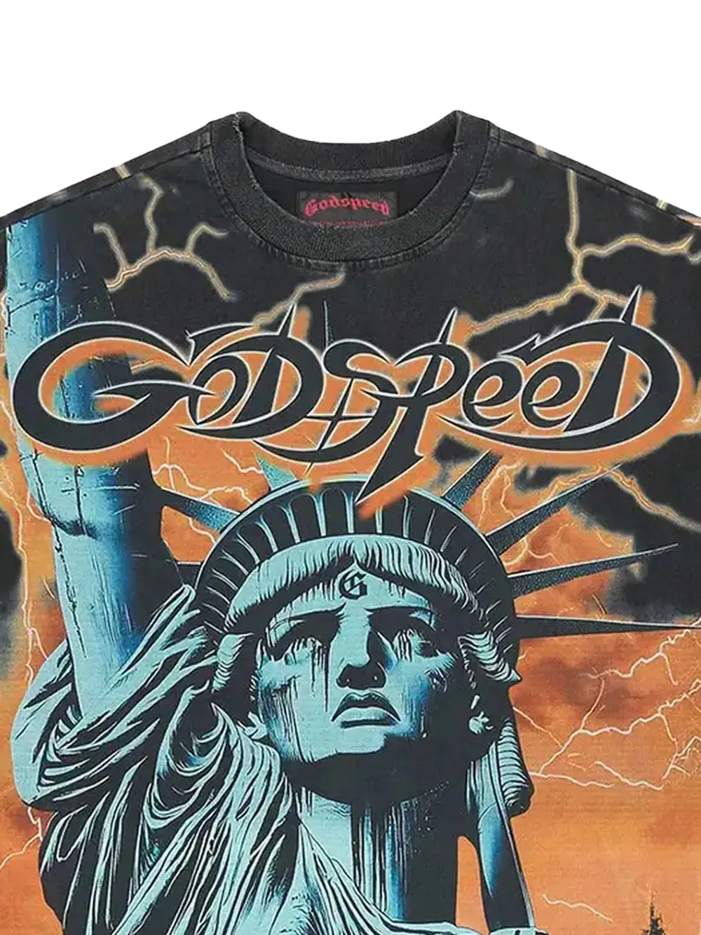 GODSPEED Voltage T-shirt met grafische print Zwart
