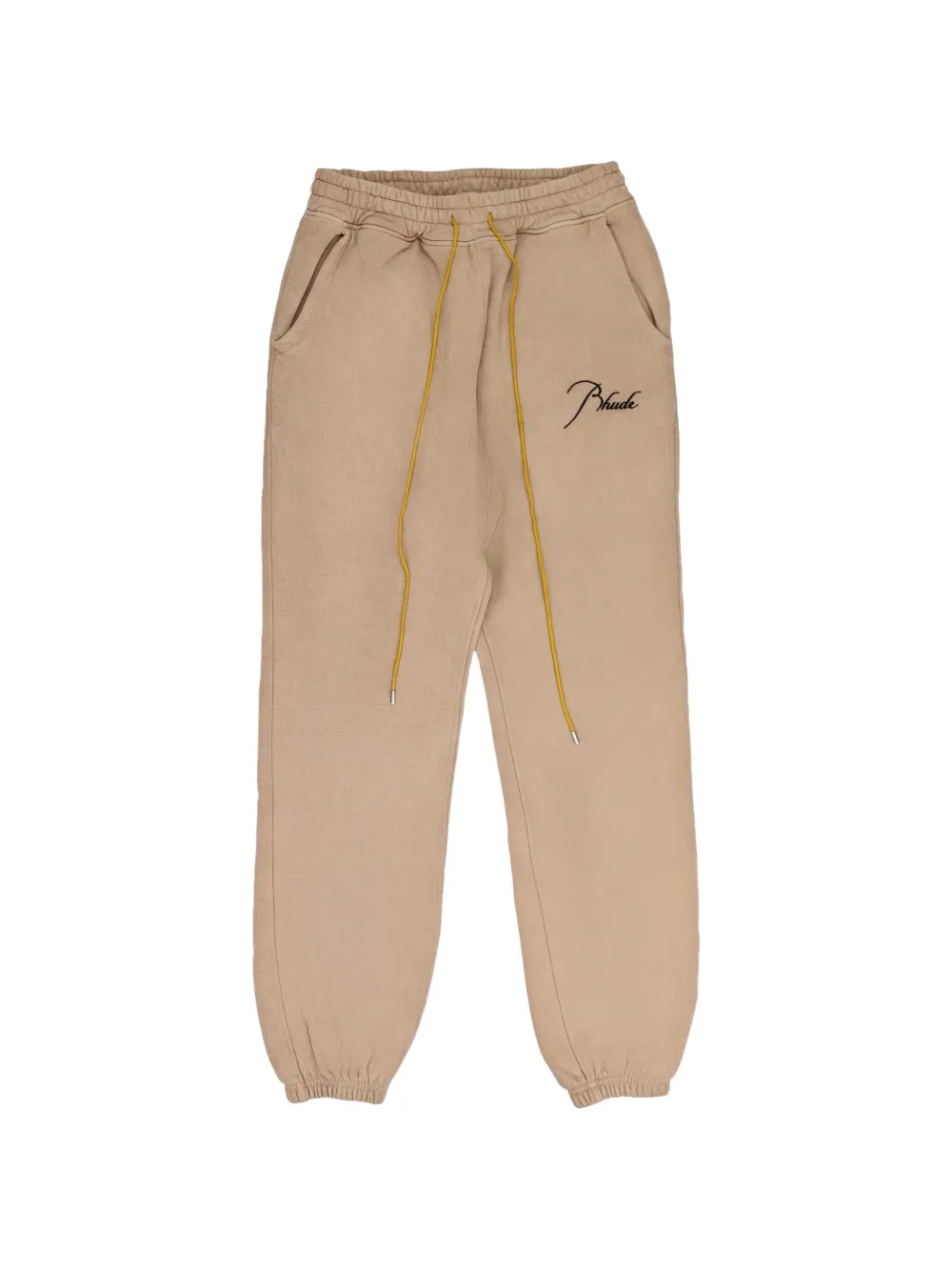 RHUDE Script Logo-embroidered track pants - Toni neutri