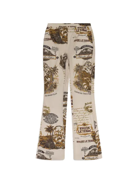 RHUDE Le Tebac flared trousers