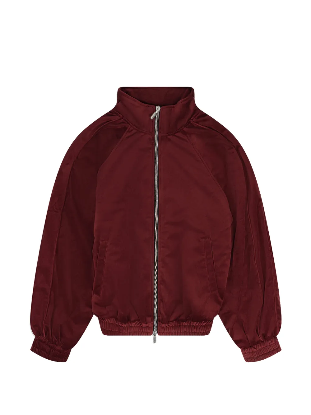 RHUDE zip-up velvet track jacket - Rot