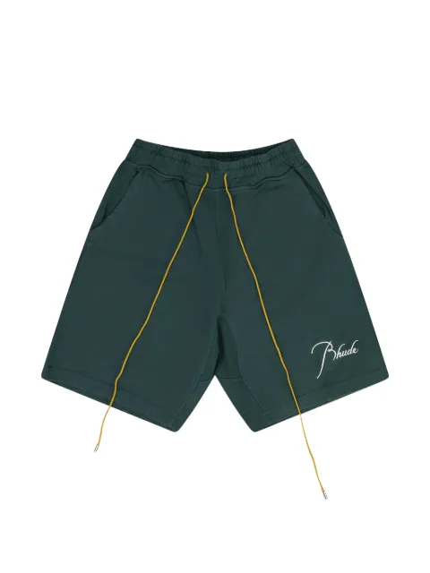 RHUDE Script Logo drawstring sweatshorts