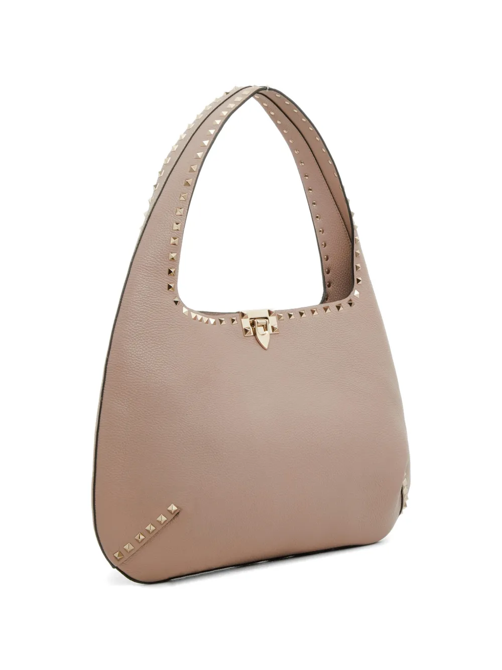 Valentino Garavani Rockstud kleine shopper van korrelig kalfsleer Roze