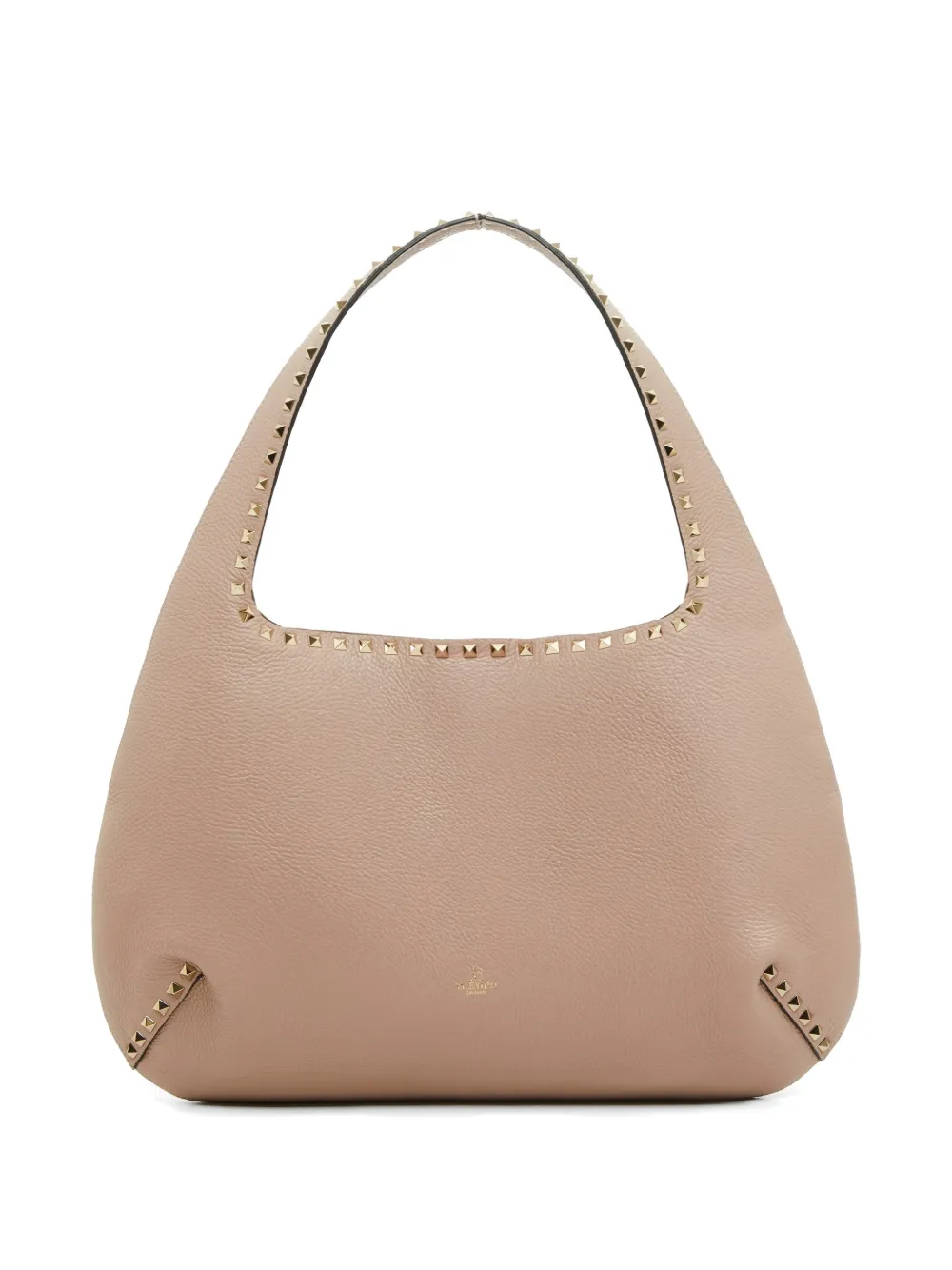 Valentino Garavani Rockstud kleine shopper van korrelig kalfsleer Roze