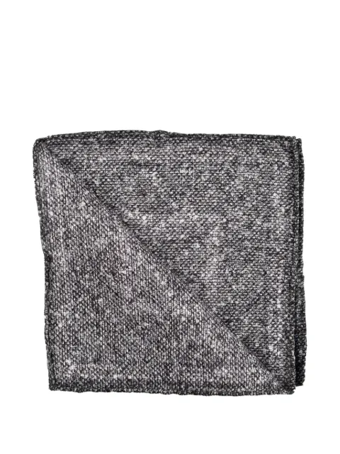 Brunello Cucinelli marl-effect border-print handkerchief