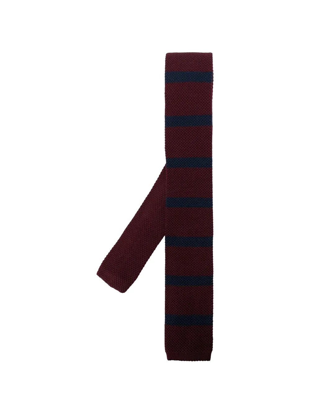 Brunello Cucinelli striped knitted tie - Rot