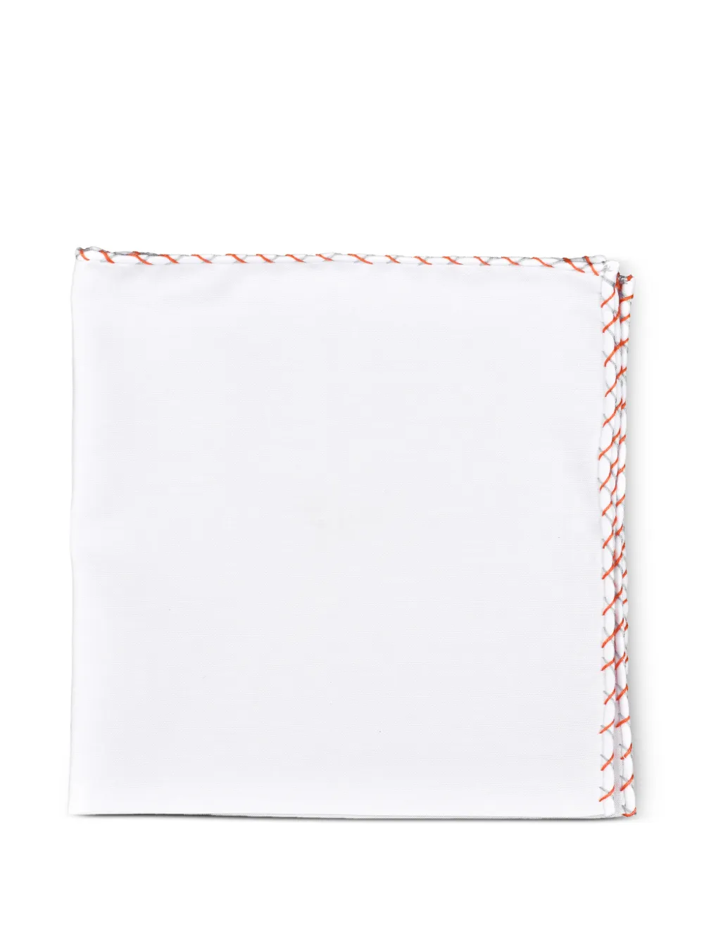 Brunello Cucinelli stitch-detail handkerchief - Bianco