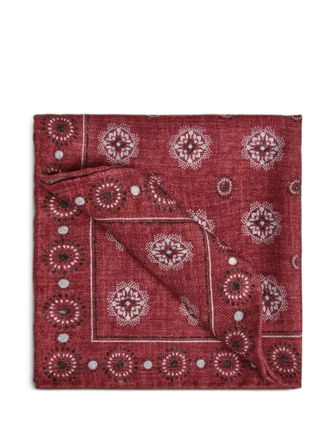 Brunello Cucinelli geometric-print handkerchief