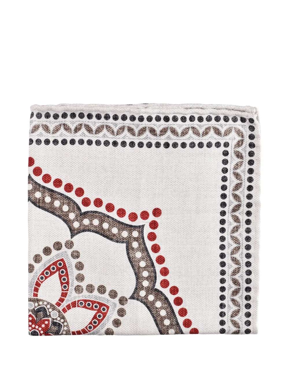 Brunello Cucinelli mandala-pattern handkerchief - Toni neutri