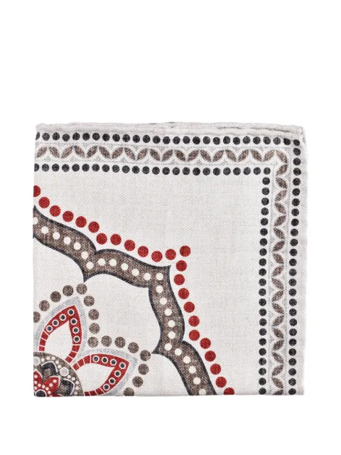 Brunello Cucinelli mandala-pattern handkerchief