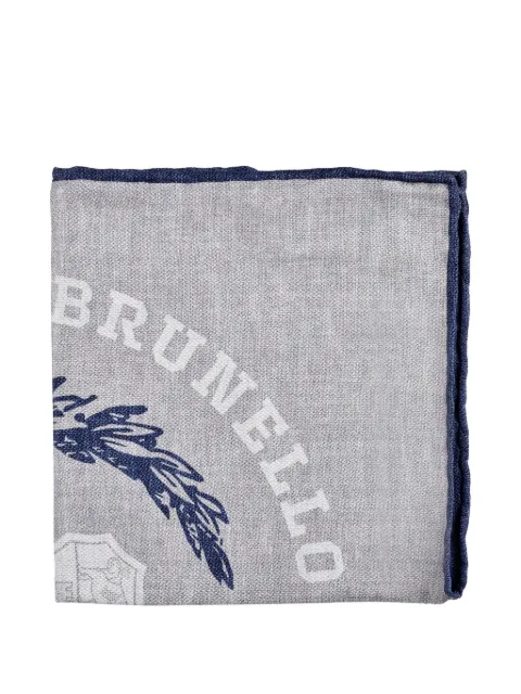 Brunello Cucinelli monogram-emblem handkerchief