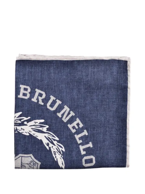Brunello Cucinelli monogram-emblem handkerchief