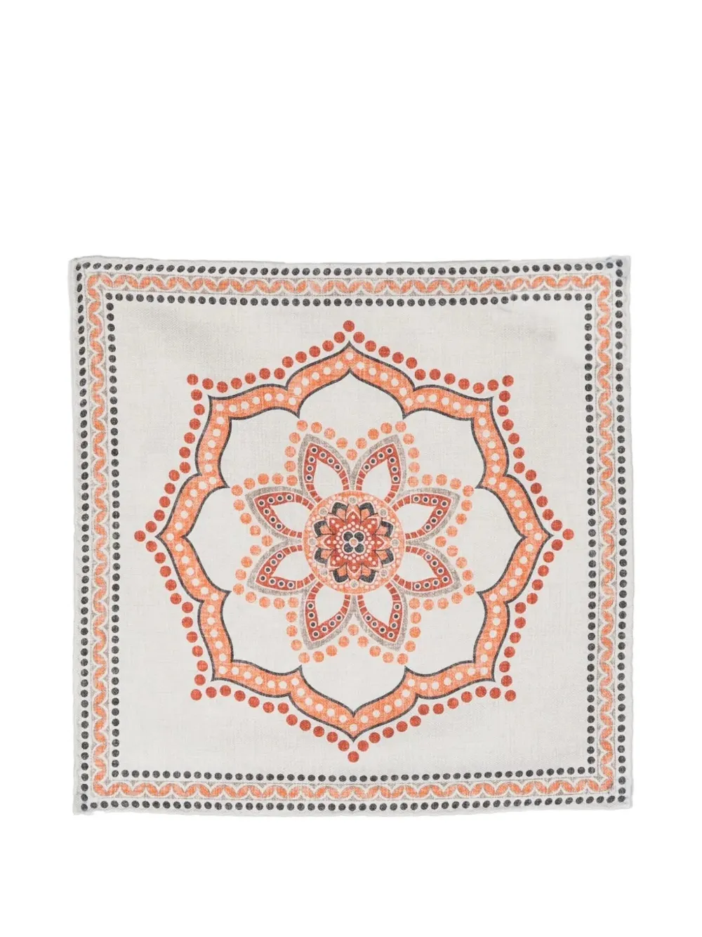 Brunello Cucinelli mandala-print handkerchief - Toni neutri