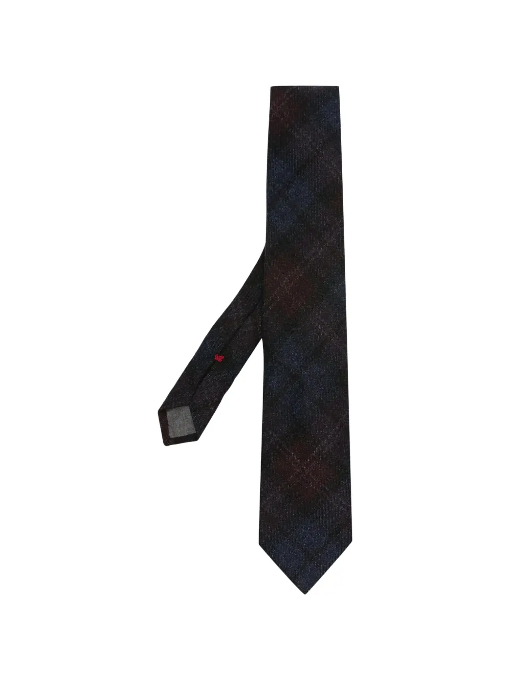 Brunello Cucinelli plaid textured tie - Blau
