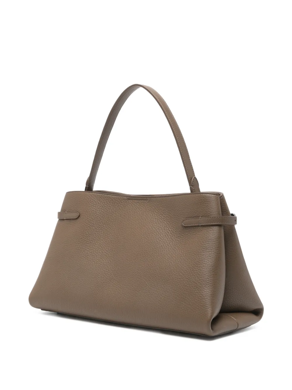 Brunello Cucinelli Shopper van bewerkt leer Bruin