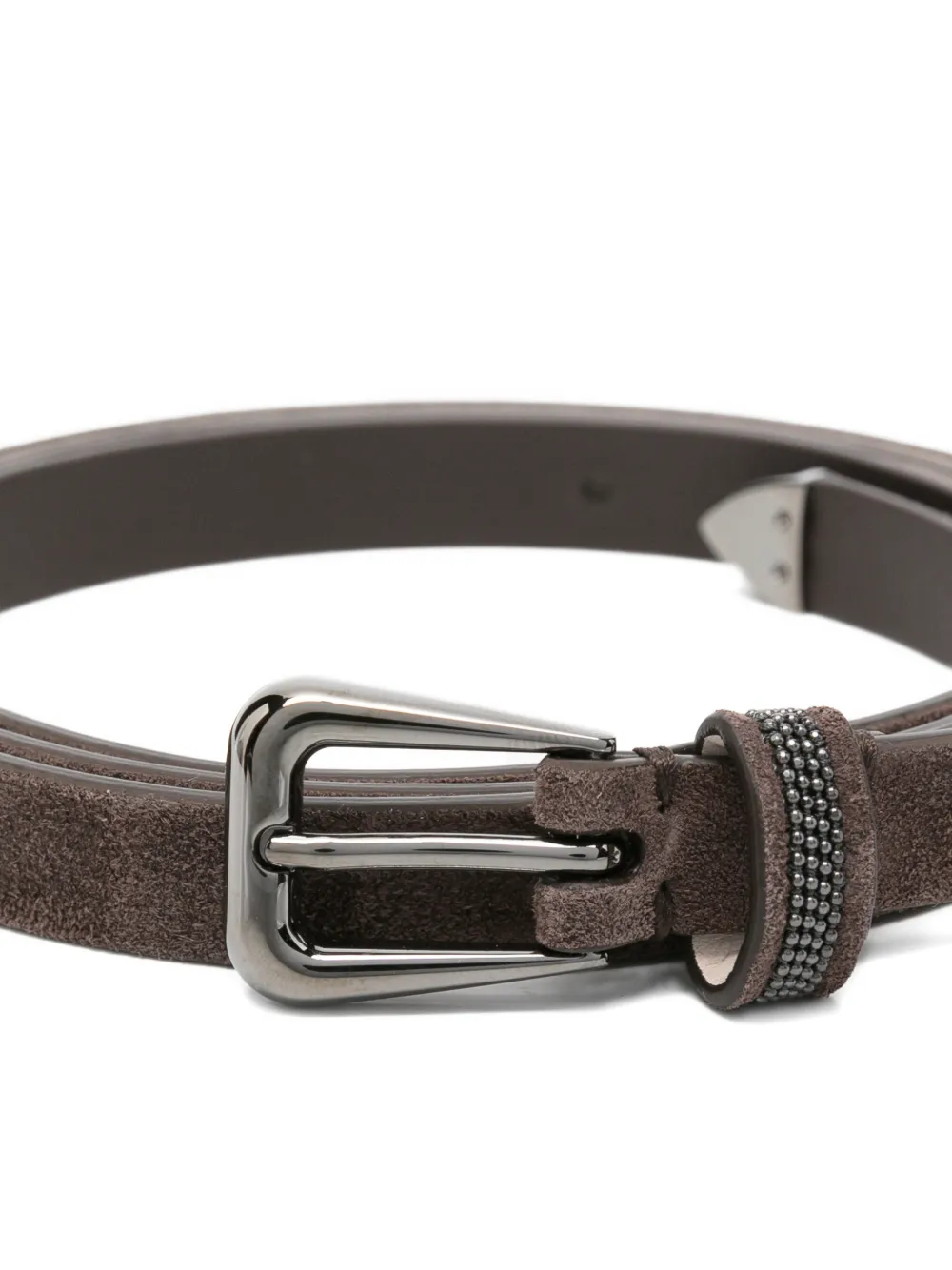 Brunello Cucinelli Leren riem Bruin