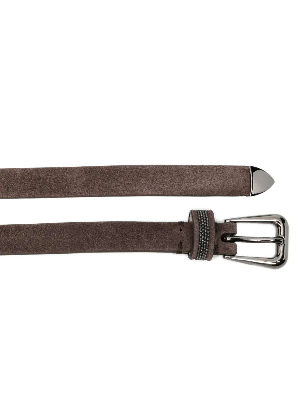 Brunello Cucinelli Leren riem Bruin
