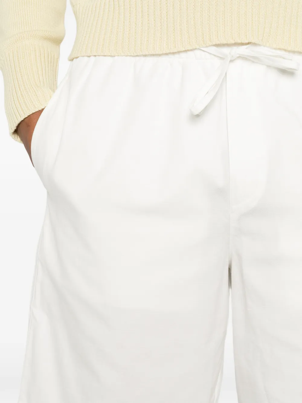 DUNST Shorts met trekkoordtaille Wit