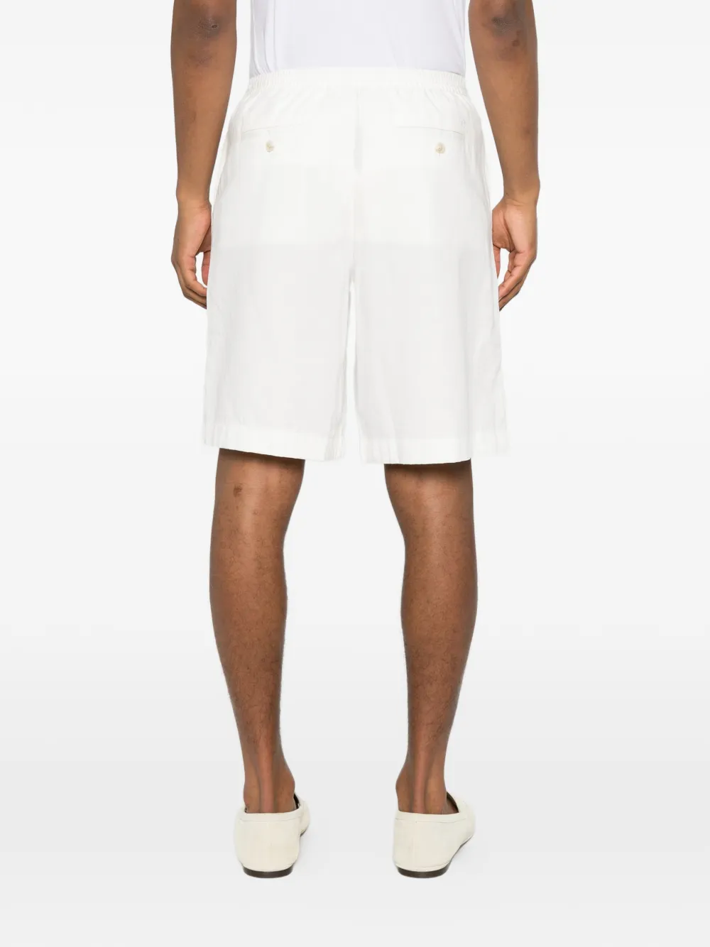 DUNST Shorts met trekkoordtaille Wit
