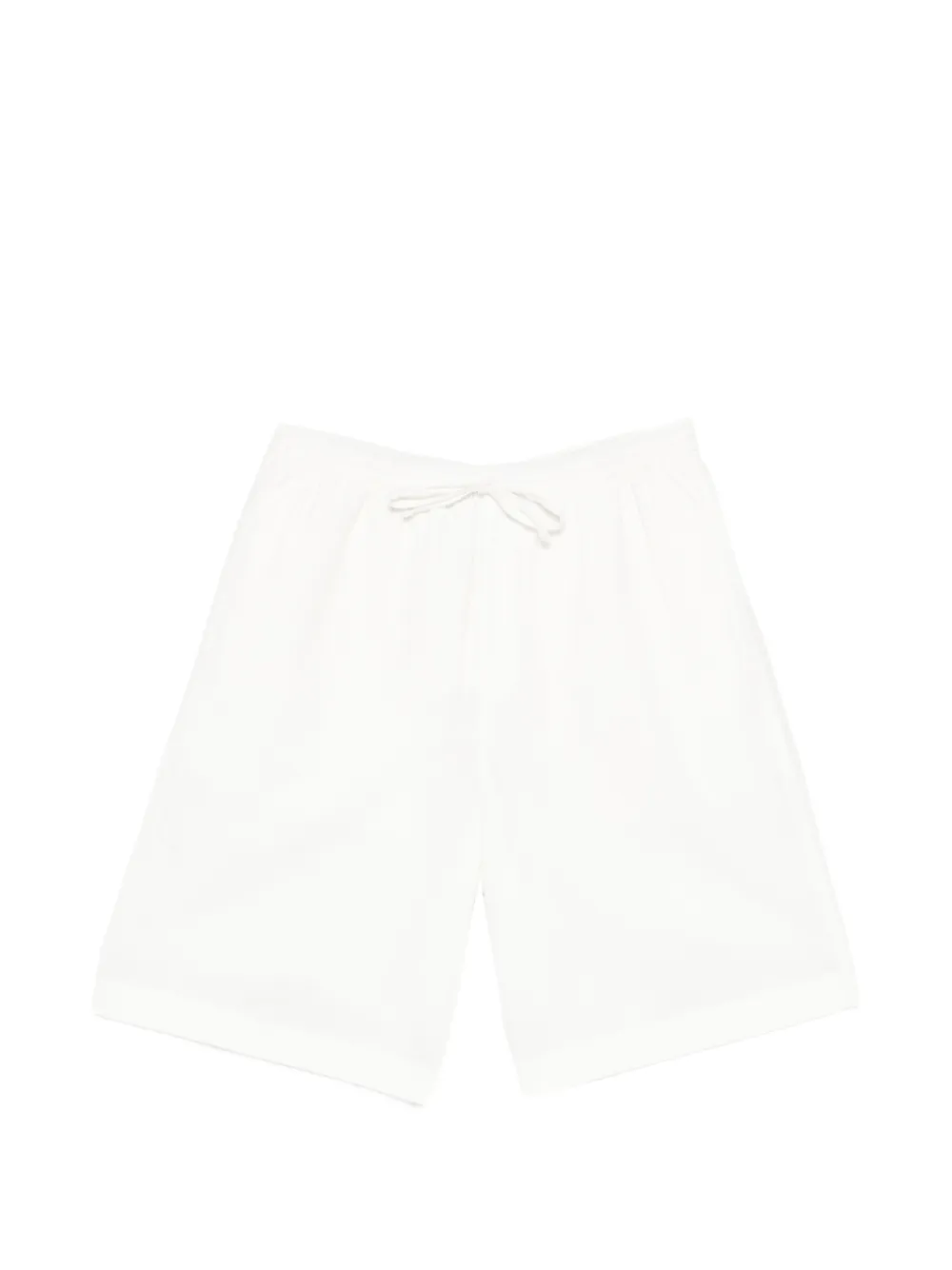 DUNST drawstring-waist shorts - White