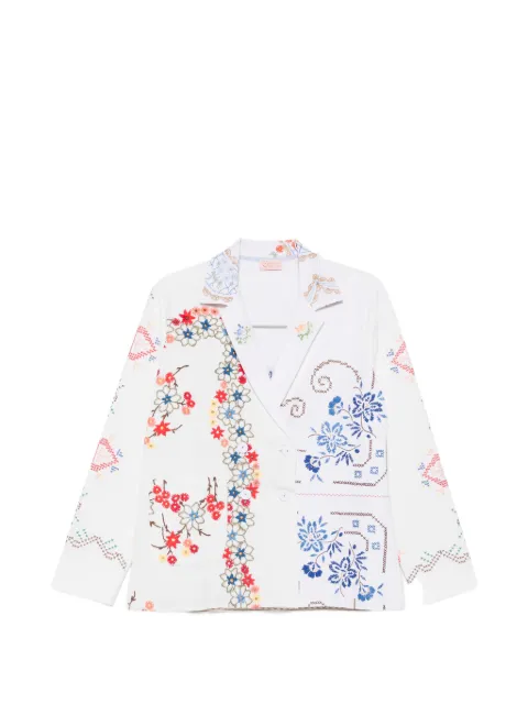 RELAX RE-LUX Baldo embroidered double-breasted blazer