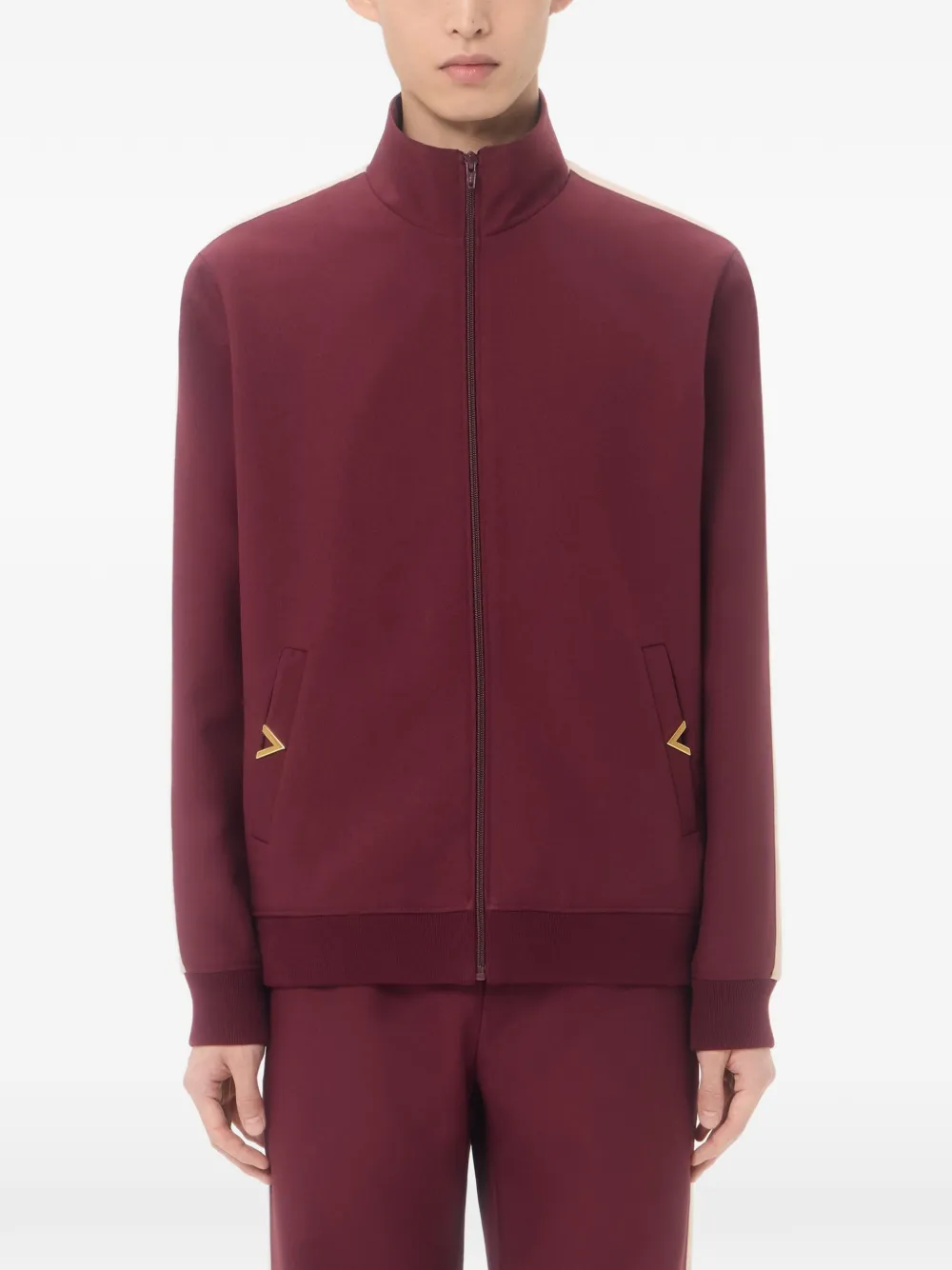 Valentino Garavani Nylon sweater met VGold Rood