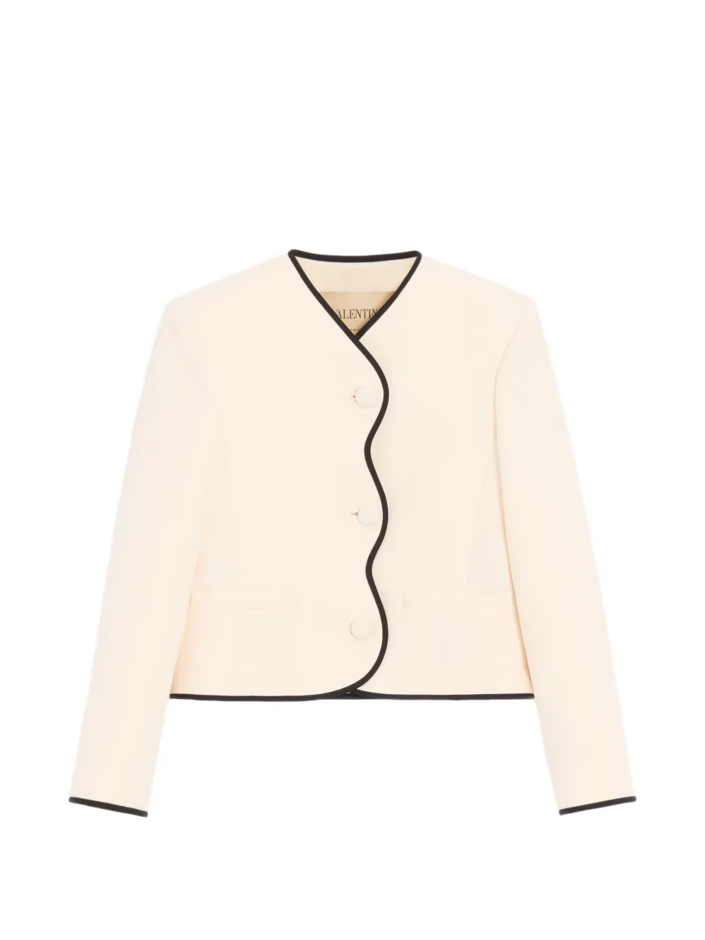 Valentino Garavani crepe couture jacket - Toni neutri