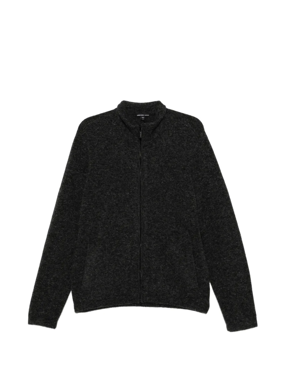 James Perse high-neck long-sleeve cardigan - Grigio