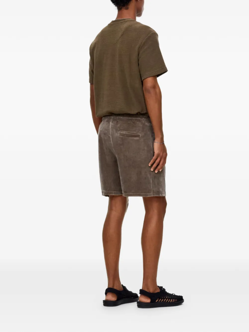 OAS Company Morel ruimvallende shorts Bruin
