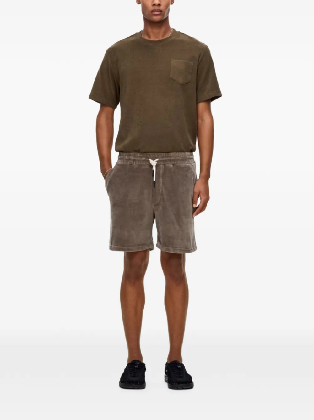 OAS Company Morel ruimvallende shorts Bruin