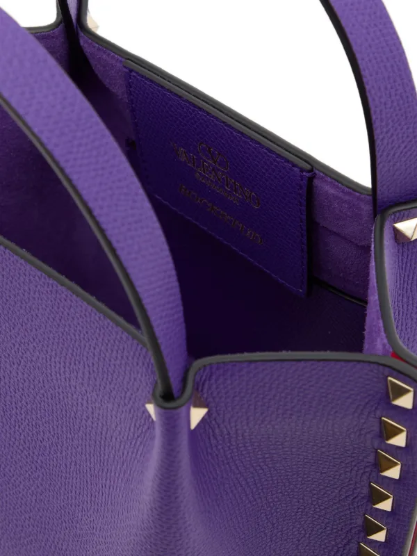 Valentino Garavani ロックスタッズ ショッピングバッグ S | パープル 