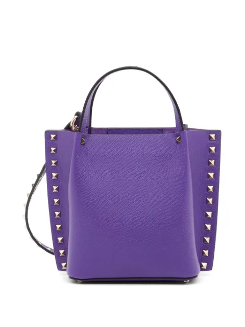 Valentino Garavani Rockstud small shopping bag in grainy calfskin