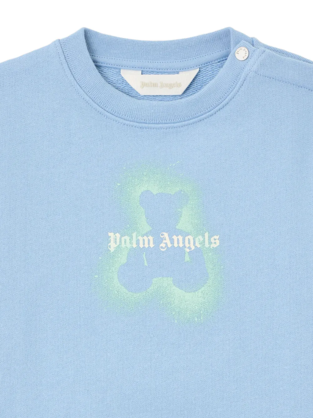 Palm Angels Kids Sweater met print Blauw